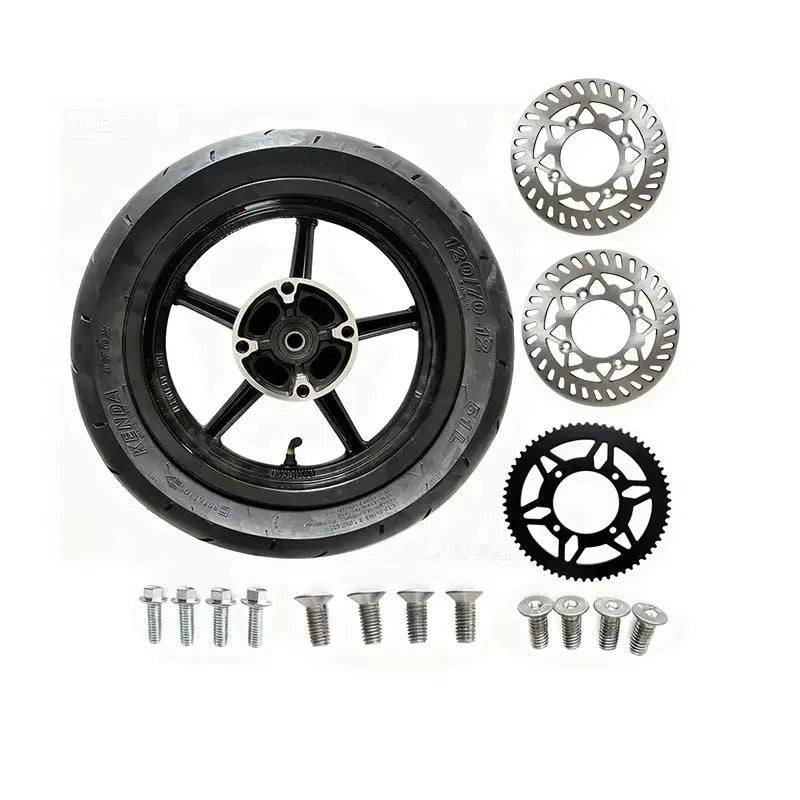 12" Supermoto Set With Sprockets and Rotors - For Yozma IN10 and Tuttio Soliel 01