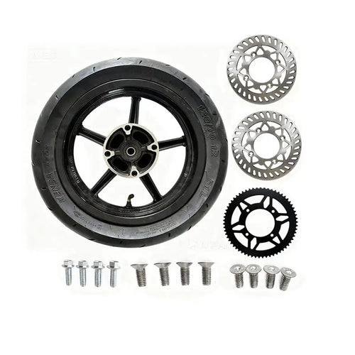 12" Supermoto Set With Sprockets and Rotors - For Yozma IN10 and Tuttio Soliel 01